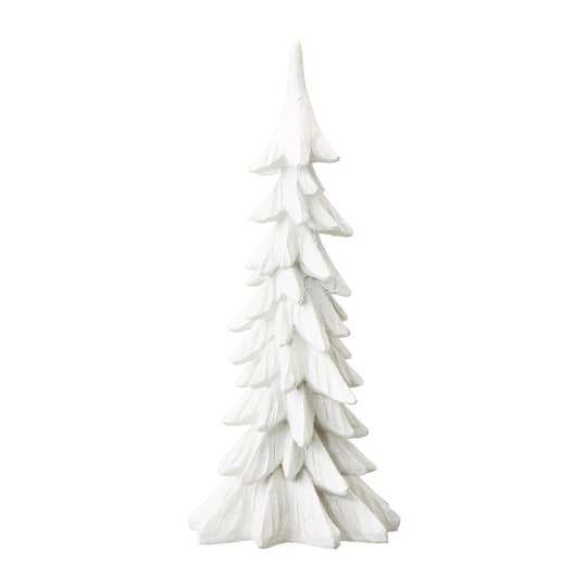 Glitzhome® 14.75" White Christmas Tree Table Décor